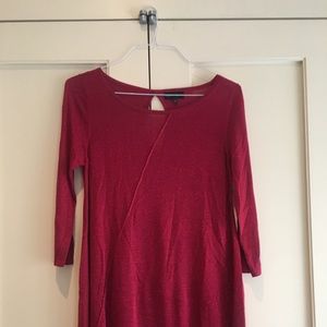 Next maternity burgundy top asymmetric size 12